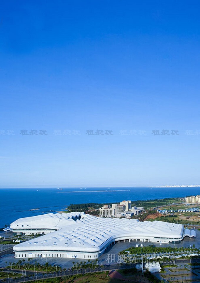 新埠島國際游艇碼頭→白沙門公園→世紀大橋→萬綠園→秀英港→西海岸會展中心 新埠島國際游艇碼頭→白沙門公園→世紀大橋→萬綠園→秀英港→西海岸會展中心